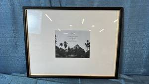 lot 2028 image: Threshold Black Gallery Frame 19x25 Matted To 8x10.