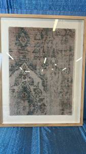 lot 2052 image: Threshold Framed Under Glass 24x30.