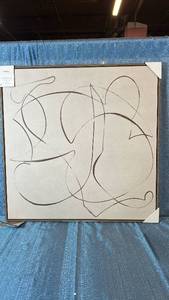 lot 2054 image: Threshold Line Abstract 30x30.