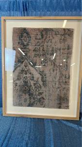 lot 2073 image: Threshold Framed Under Glass Wall Art 24x30.