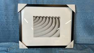 lot 2081 image: Threshold Thin Black Gallery Frame 14x18 Matted To 8x10.