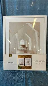 lot 2085 image: Threshold 2 Piece Wall Art 16x20.