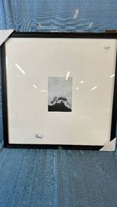 lot 2086 image: Threshold Black Wall Frame 20x20 Matted To 5x7.