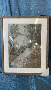 lot 2094 image: Threshold Framed Under Plexi Wall Art 16x20.