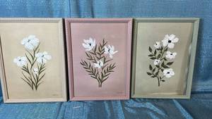 lot 2098 image: Threshold Set Of 3 Framed Canvas Board 12x16.