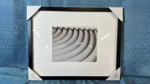 lot 2108 image: Threshold Thin Black Gallery Frame 14x18 Matted To 8x10.