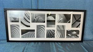lot 2111 image: Black Photo Collage Frame 33x14.
