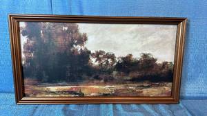 lot 2112 image: Framed Wall Art 25x13.