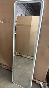 lot 2129 image: Room Essentials White Full Mirror 16x58.