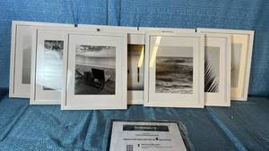 lot 2133 image: Instapoints 9 Piece White Frame 11x14 Matted To 8x10.