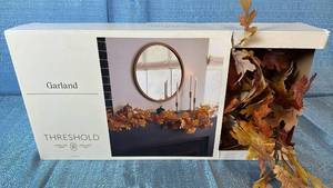 lot 2143 image: Threshold Faux Fall Leaves Garland 6��.