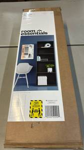 lot 2188 image: Room Essentials Black 5-Shelf Bookcase.