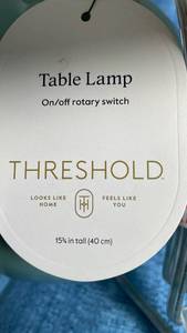 lot 3002 image: Threshold Table Lamp with Rotary Switch