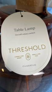 lot 3014 image: Threshold Table Lamp with Rotary Switch
