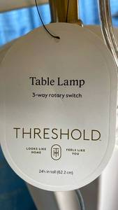 lot 3017 image: Threshold Table Lamp with 3-Way Switch