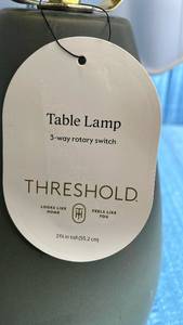 lot 3023 image: Threshold Table Lamp with 3-Way Rotary Switch