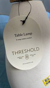 lot 3034 image: Threshold Table Lamp with 3-Way Rotary Switch