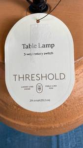 lot 3043 image: Threshold Ceramic Table Lamp Base with 3-Way Rotary Switch
