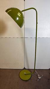 lot 8002 image: Mid Century Modern Green Dome Floor Lamp
