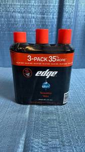 lot 8026 image: Edge Sensitive Skin Shave Gel 3-Pack