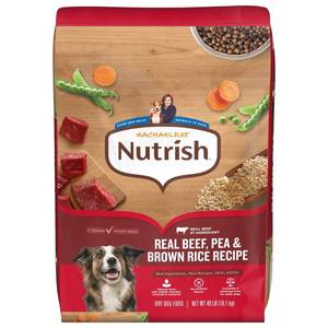 lot 8083 image: Rachael Ray Nutrish Real Beef, Pea and Brown Rice Recipe Dry Dog Food - 40lbs