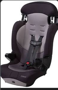 lot 8085 image: Cosco Kids Finale 2-in-1 Toddler Booster Car Seat, Fiberwave II, BlackGrey