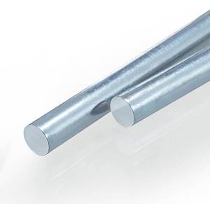 lot 8093 image: Hicarer 2 Pcs 34 x 36 Galvanized Steel Round Bar Smooth Rod Zinc Plated Steel Rods Zinc Bar Metal Axle Shaft for Hand Trucks Dollies Wagons Carts