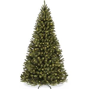 lot 8106 image: Best Choice Products 4.5ft Pre-Lit Spruce Hinged Artificial Christmas Tree w 200 Incandescent Lights  Foldable Stand