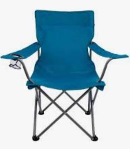 lot 8120 image: Widebody Quad Chair Blue