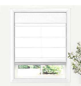 lot 8131 image: LazBlinds Cordless Roman Shades for Windows, Light Filtering Thermal Insulated Window Blinds, Lightweight Fabric Blinds for Indoor Windows, 35 W x 48 H, White