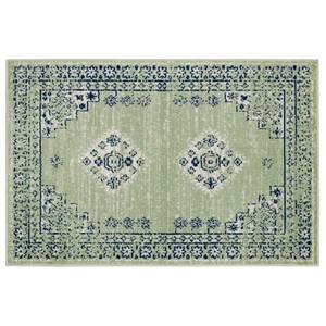 lot 8139 image: Mohawk 4x6 Persian Woven Area Rug Light Green