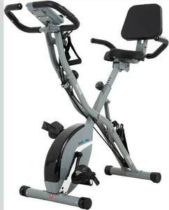lot 8142 image: BARWING Stationary Exercise Bike for Home Workout, 5 IN 1 Foldable Indoor Cycling Bike for Seniors, 350LB Capacity, 16-Level Magnetic Resistance, Seat Backrest Adjustments