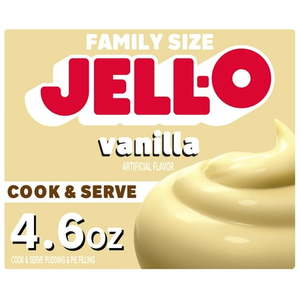 lot 8155 image: 24 Boxes Jell-O Cook & Serve Vanilla Pudding & Pie Filling Mix  4.6 oz Box