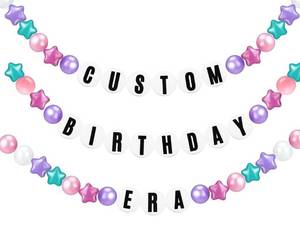 lot 8157 image: Simgoing 103 Pcs DIY Graduation Lei Giant Friendship Bracelet 2026 Grad Necklace Garland Jumbo Birthday Friendship Banner Kit Famous Singer Customizable Party Decor(Pearlescent Macaron Color)