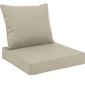 lot 8166 image: Outdoor Seat Cushion Set 22 x 24 Inch Waterproof & Fade Resistant Patio Furniture Cushions with Removable Cover Deep Seat & Back Cushion with Tie Straps for Chair Sofa Couch