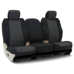 lot 8181 image: Coverking Custom Fit Seat Cover Designed for Select Chrysler Models 1 Row, Neosupreme Fabric, Charcoal with Black Sides