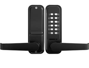 lot 8242 image: High-Security 12 Digit Keypad Mechanical Door Lock - Keyless Entry, Code Combination Lock with Handle, Waterproof & Rustproof, No Battery, Easy to Install, BH-MDLS0030202