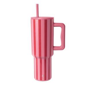 lot 8259 image: Simple Modern 40 oz Valentines Day Trek Tumbler with Handle and Straw Lid  Cup Holder Friendly Insulated Stainless Steel Travel Mug  Lovers Lane