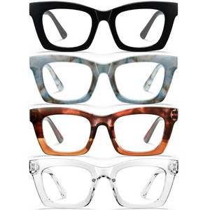 lot 8271 image: CCVOO Stylish Reading Glasses for Women, Stylish Eyeglasses, Blue Light Readers, Cheaters