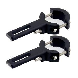 lot 8275 image: Motorcycle Spotlight Mount Brackets, Motorbike Tube Clamp Turn Signal Mounting Clamp Holder for 0.78-1.5 Roll Bar (2 Pcs)