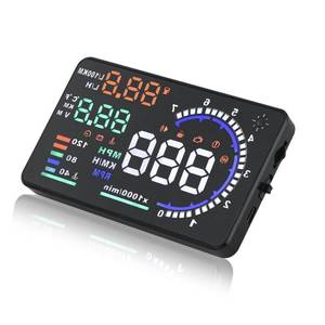 lot 8276 image: Windshield Heads Up Display for Car MAIMEIMI OBD2 Digital Speedometer with OBDIIEUOBD Interface HUD Car Speedometer MPH with Water Temperature, Trip, RPM, Alarms for OBDIIEOBD Sedan Cars (2008)