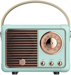 lot 8278 image: Baolira Retro Bluetooth Speaker, Wireless Portable Speaker with Crystal Clear Stereo Sound and Rich Bass, Vintage Decor, Retro Decor, Gifts for Teen Girls Boys Women (Blue)