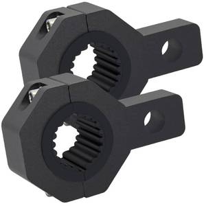 lot 8281 image: Motorcycle Brackets Tube Clamp Mount Kit 0.75 1 1.25 2Pcs LED Offroad Lights Vertical Bar Tube Clamp Roof Roll Cage Holder Universal Clamp Bracket fit for Crash Bar Guard ATV UTV Motorcycle