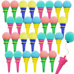 lot 8293 image: Juuxncgv 30PCS Ice Cream Shooters Toy,4 Inch Ice Cream Foam Ball Launcher,Mini Ice Cream Launcher Cone Sponge Balls for Kids,Children,Carnival Prize,Party Favors,Goody Bag Filler