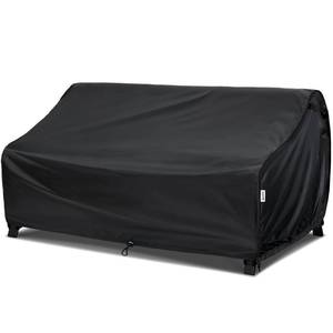lot 8334 image: VARIETYFACE Extra-Large Outdoor Sofa Cover 85W x 38D x 35H, Oversized Patio Couch Cover with Air Vents, Adjustable Buckle Straps, UV Resistant, Black