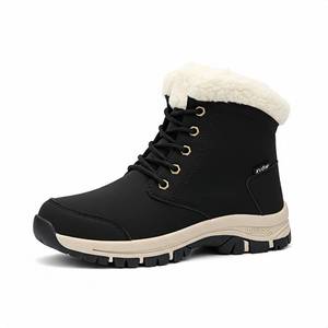 lot 8344 image: KVOW Womens Waterproof Insulated Winter Hiking Boots,Cute Snow Boots for Women Warm Comfortable Anti-Slip Ankle Boots for Outdoor Work, Walking & Cold Weather (black,8.5 M US,Adult,Women)