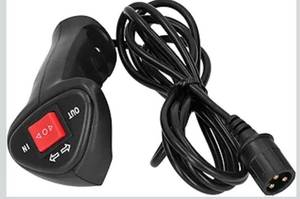 lot 8367 image: Winch Controller,3 Pin Male Plug Electric Winch Remote Control Controller with 9.2ft Cable for Car Off Road Vehicle