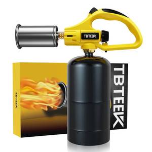 lot 8381 image: TBTEEK Powerful Propane Torch Head, Sous Vide Grill Cooking Torch With Adjustable Flame, Safety Lock Charcoal Torch Lighter for BBQ, Searing Steak, Creme Brulee, Campfire (Tank Not Included)