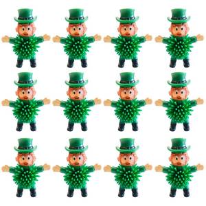 lot 8393 image: 12Pcs St Patricks Day Mini Leprechaun Toys,Squeeze Porcupine Toys Stress Relief Fidget Toy for Kids Boys St Patricks Day Party Favor,Home Decor(Old Men)