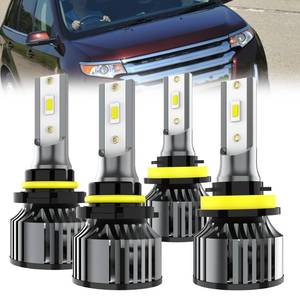 lot 8435 image: AYGZRUB For 2007-2023 Ford Edge light Bulbs, 9005 High Beam H11 Low Beam Combo, 4PCS